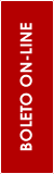 Botão fundo vermelho e texto boleto on-line na cor branca